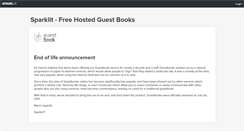 Desktop Screenshot of guestbook.sparklit.com