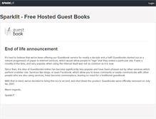 Tablet Screenshot of guestbook.sparklit.com